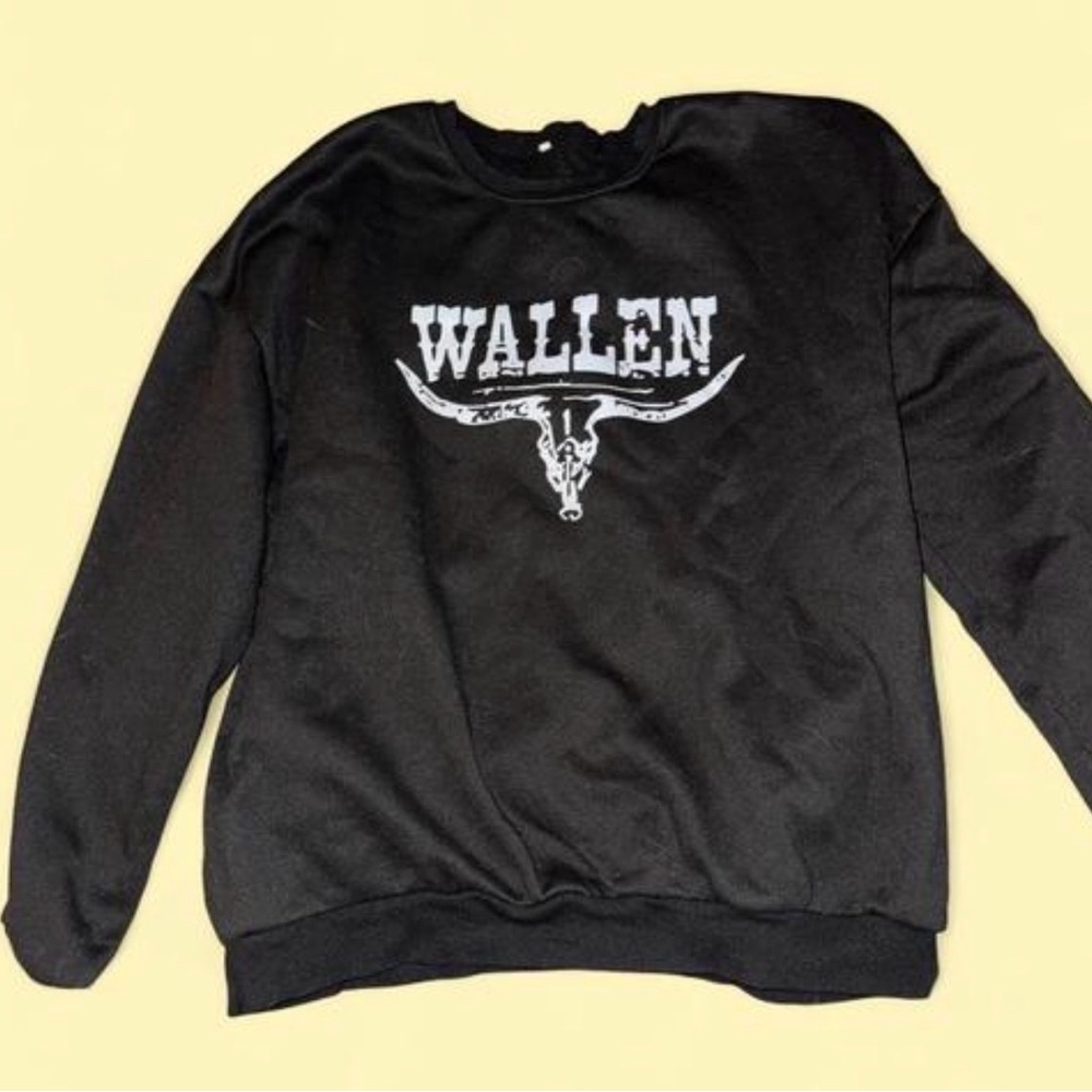 Black Morgan Wallen Crewneck